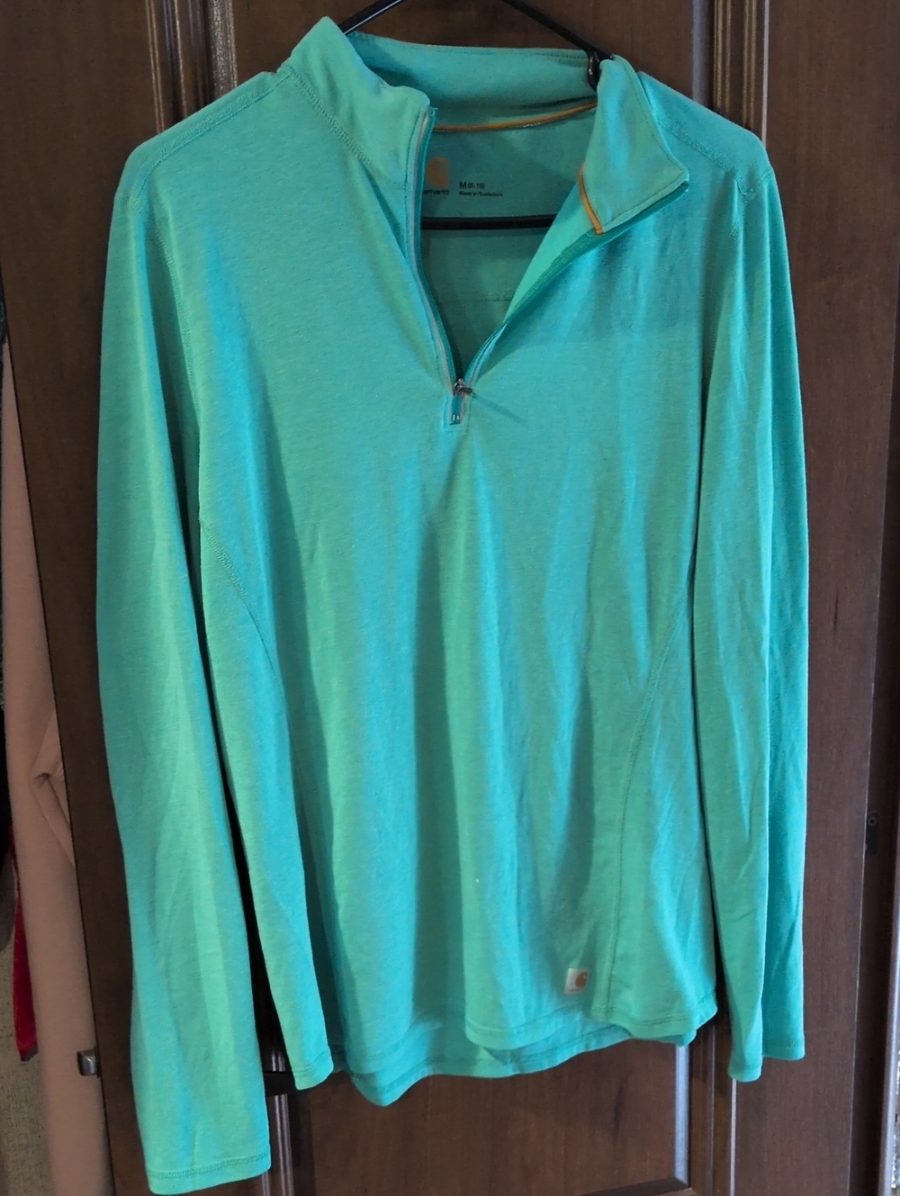 Carhartt Quarter-Zip Long-Sleeve Pullover - Teal